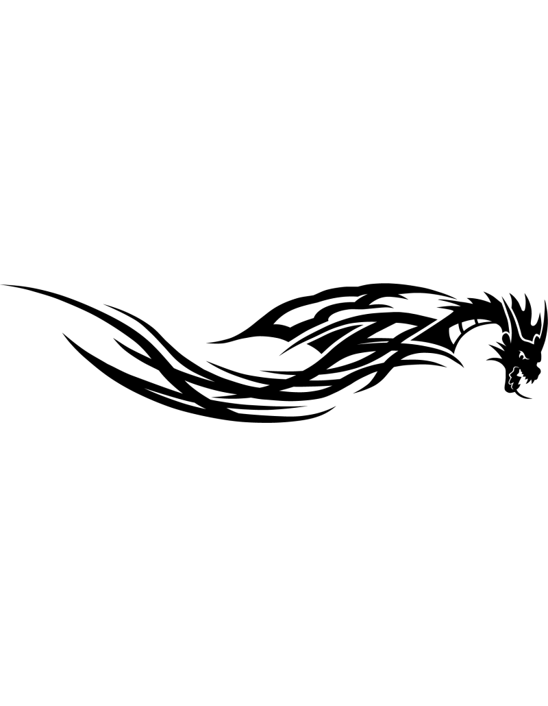 Gehörnter Drache Autoaufkleber 12