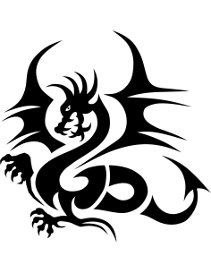 Tanzender Drache Autoaufkleber 14