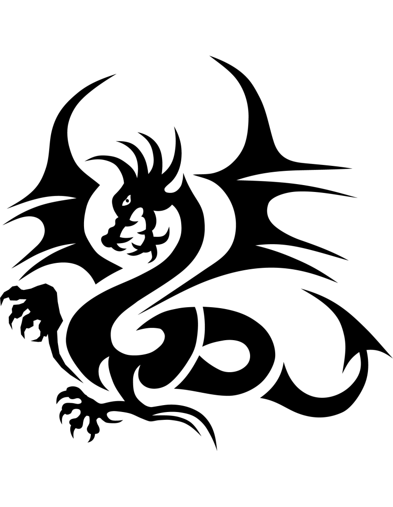 Tanzender Drache Autoaufkleber 14