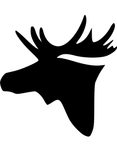 Elchkopf Autoaufkleber 62