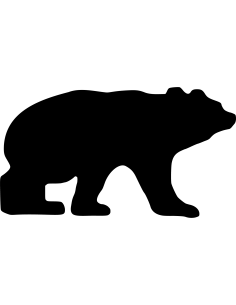 Bär Autoaufkleber 64