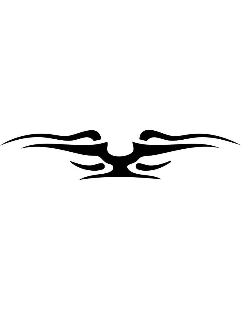 Tribal Whale Autoaufkleber 78