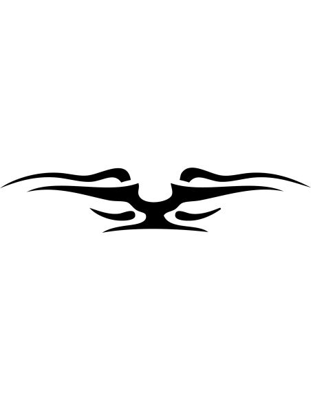 Tribal Whale Autoaufkleber 78