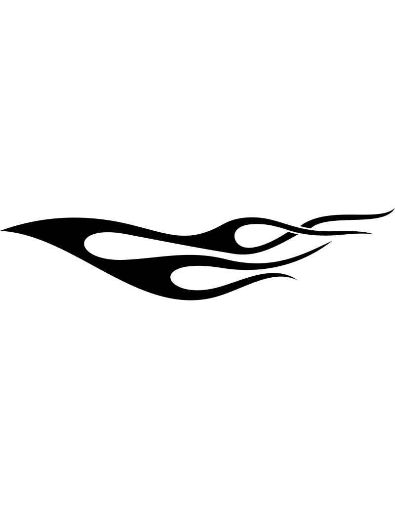 Smooth Flame Autoaufkleber 100