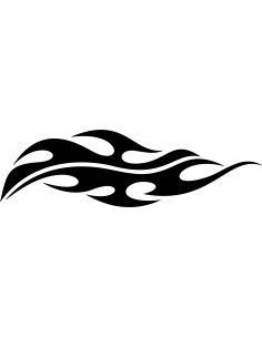 Flaming Blade Autoaufkleber 105