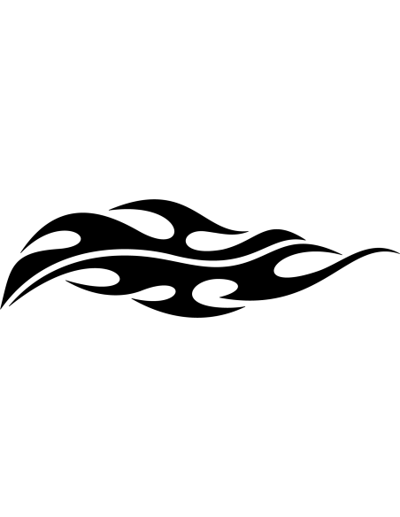 Flaming Blade Autoaufkleber 105