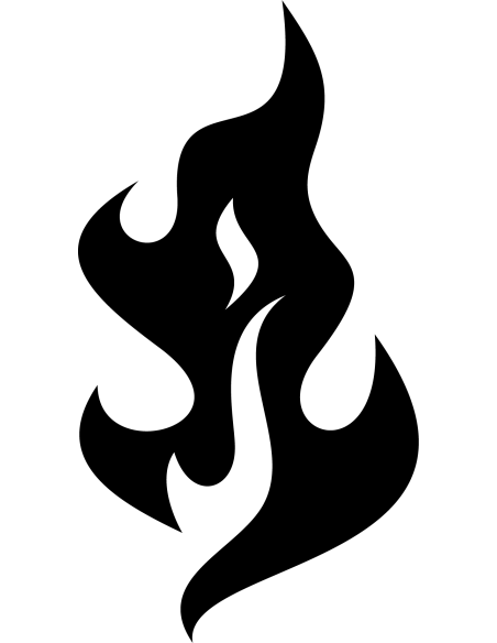 Blazing Flame Autoaufkleber 107
