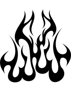 Devils Flame Autoaufkleber 110