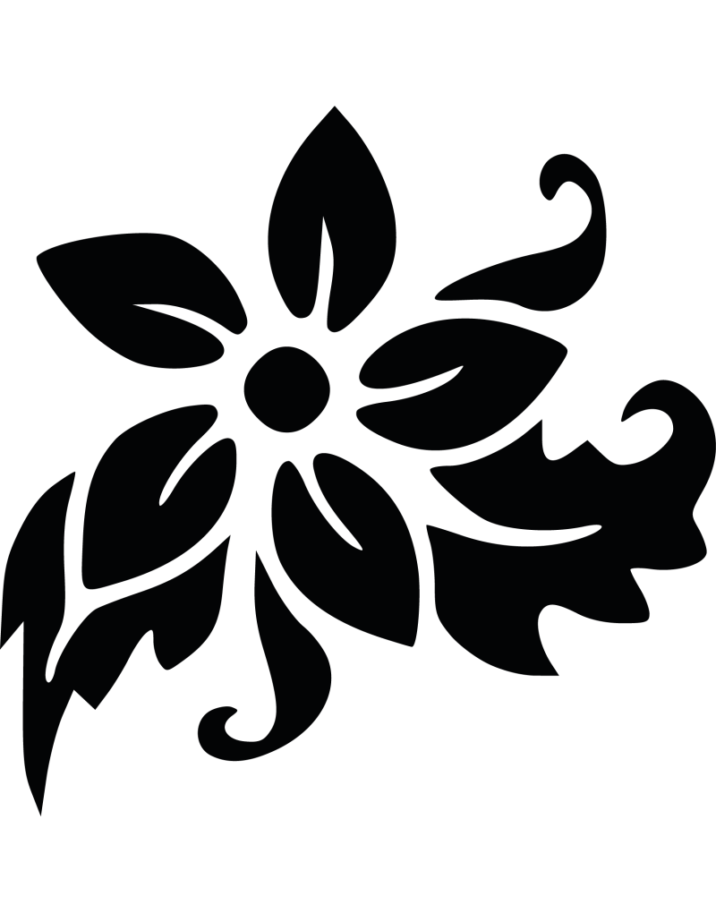 Tribal Blume Autoaufkleber 117