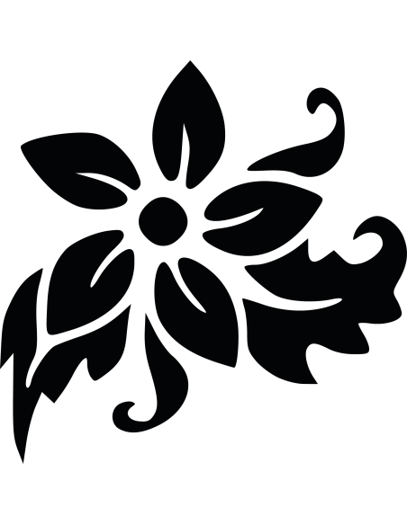 Tribal Blume Autoaufkleber 117
