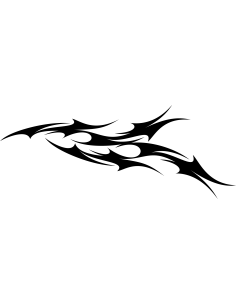 Ripped Flame Autoaufkleber 131