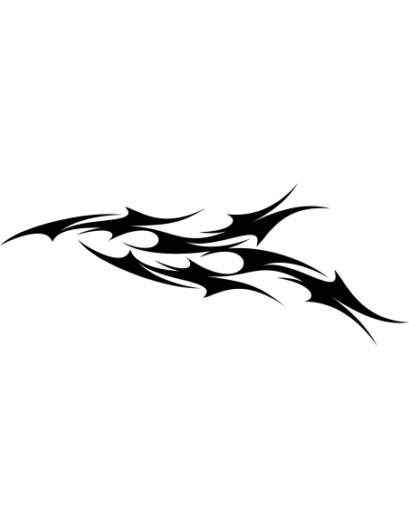 Ripped Flame Autoaufkleber 131