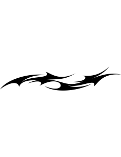 Spiky Flame Autoaufkleber 132