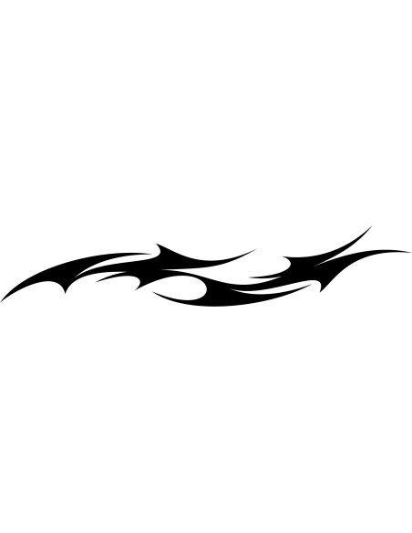 Spiky Flame Autoaufkleber 132