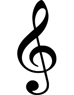 Notenschlüssel Autoaufkleber 165