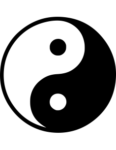 Yin und Yang Autoaufkleber 166