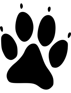 Hundepfote mit Namen Autoaufkleber 189