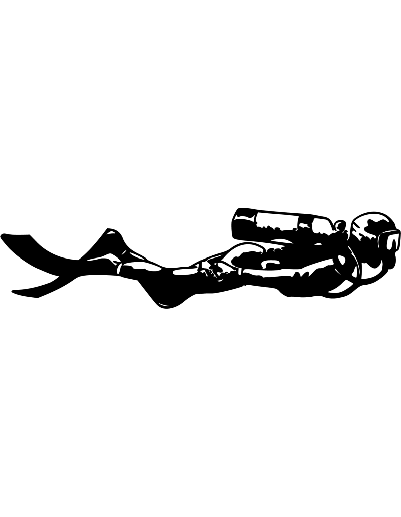 Der Taucher Autoaufkleber 203