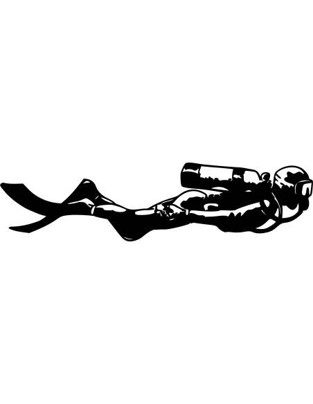Der Taucher Autoaufkleber 203