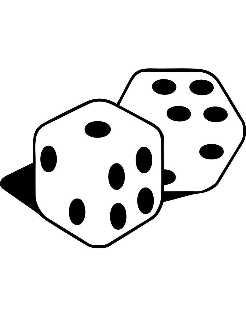 Zwei Würfel Autoaufkleber 204