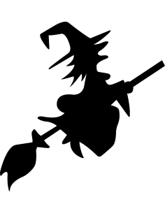 Fliegende Hexe Autoaufkleber 205