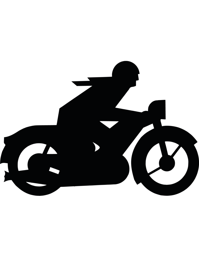 Retro-Biker Autoaufkleber 207