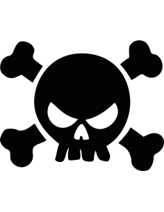 Totenkopf Autoaufkleber 223