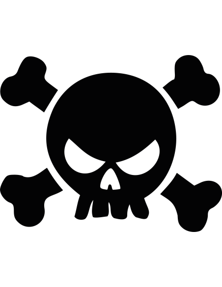 Totenkopf Autoaufkleber 223