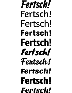 Fertsch Autoaufkleber 226