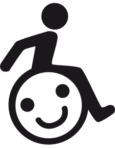 Handicap Sticker mit Smiley Autoaufkleber 231