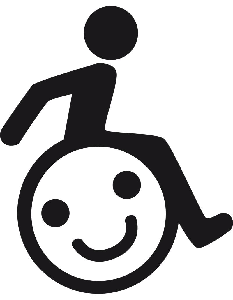 Handicap Sticker mit Smiley Autoaufkleber 231