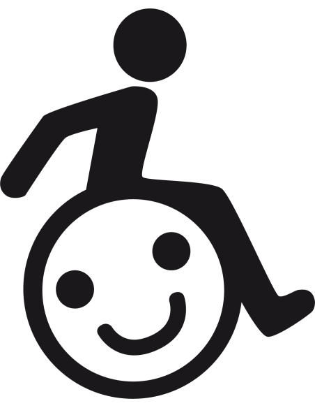 Handicap Sticker mit Smiley Autoaufkleber 231