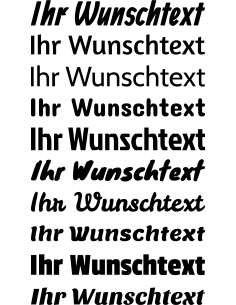 individueller Text Autoaufkleber 238
