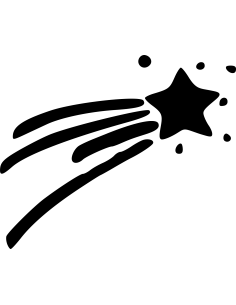 Sternschnuppe Autoaufkleber 251