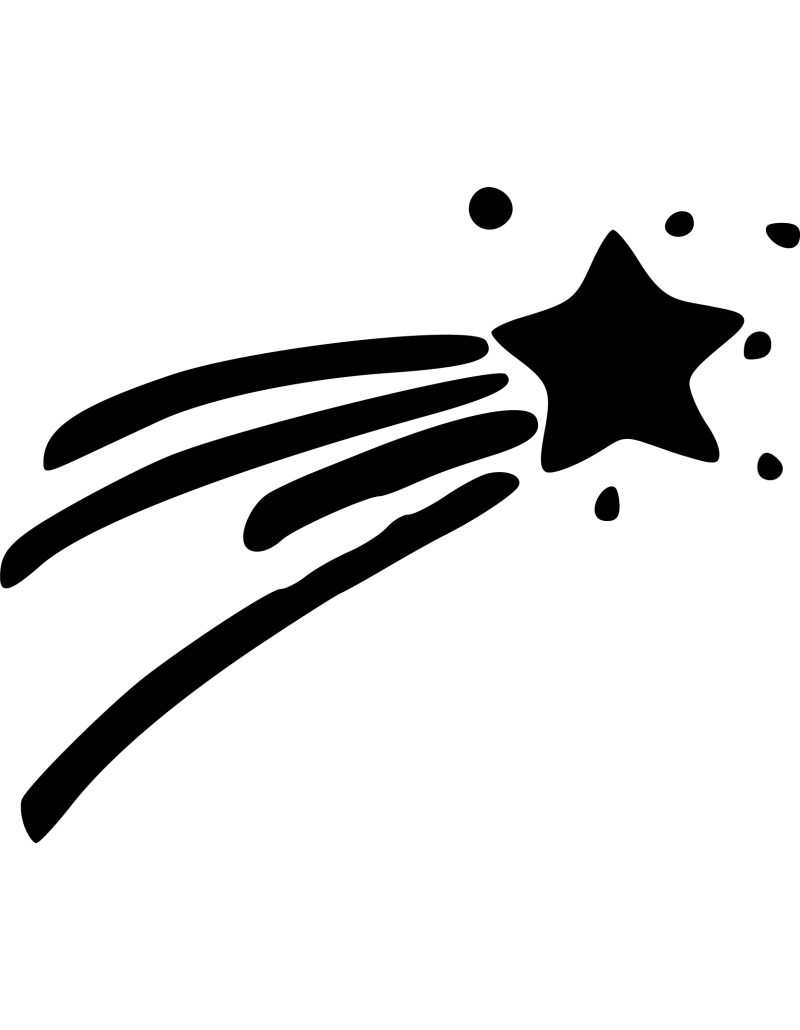 Sternschnuppe Autoaufkleber 251