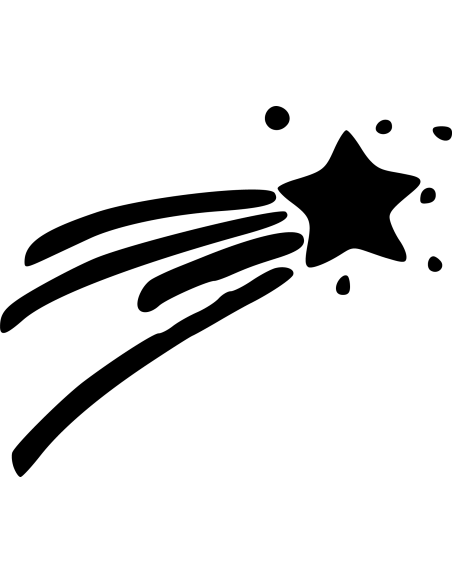 Sternschnuppe Autoaufkleber 251