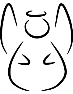 Weihnachtsengel Autoaufkleber 252