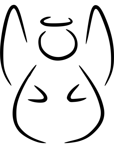 Weihnachtsengel Autoaufkleber 252