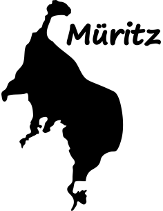Müritz mit Schriftzug Autoaufkleber 266