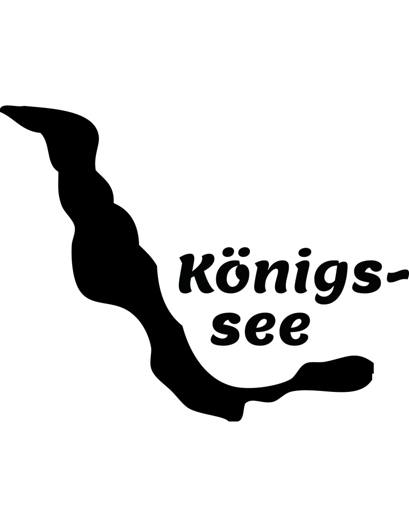 Königssee mit Text Autoaufkleber 268