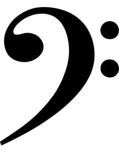 Bassschlüssel Autoaufkleber 276