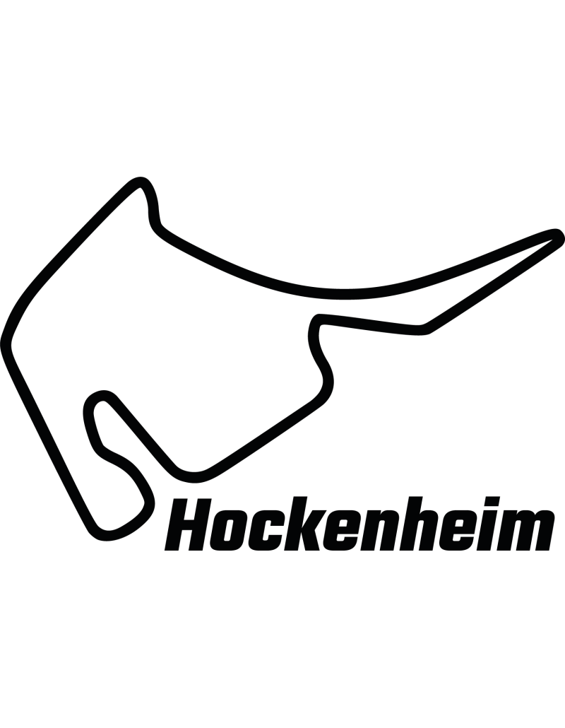 Hockenheim Rennstrecke Autoaufkleber 287