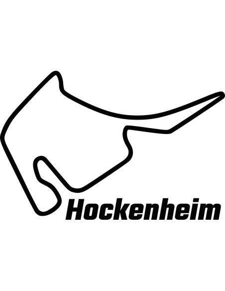 Hockenheim Rennstrecke Autoaufkleber 287