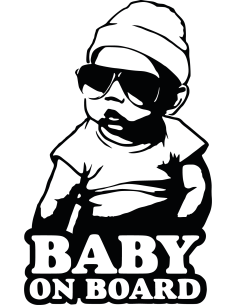 Cooles Baby on Board Autoaufkleber 298
