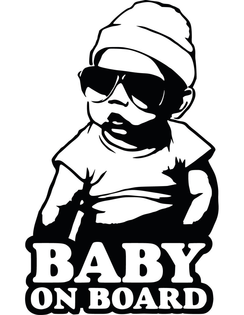 Cooles Baby on Board Autoaufkleber 298
