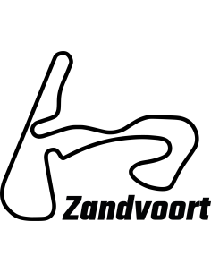 Zandvoort Circuit Rennstrecke Autoaufkleber 308
