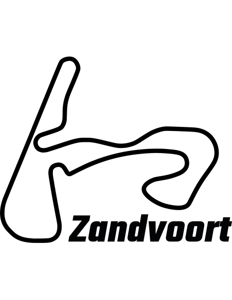 Zandvoort Circuit Rennstrecke Autoaufkleber 308