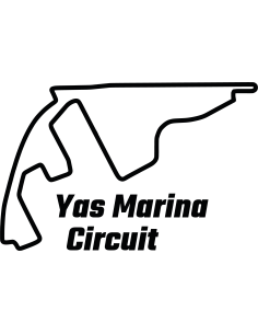 Yas Marina Circuit Rennstrecke Autoaufkleber 309