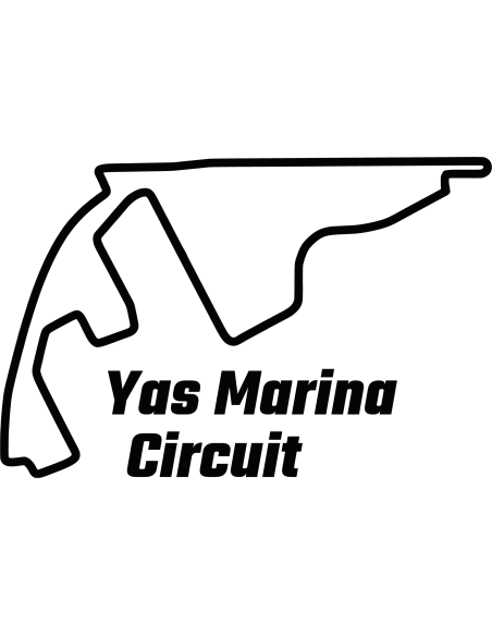 Yas Marina Circuit Rennstrecke Autoaufkleber 309