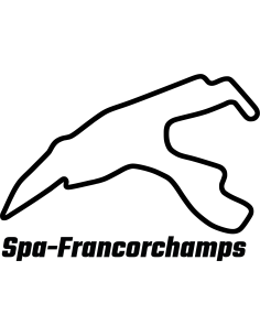 Circuit de Spa-Francorchamps Rennstrecke Autoaufkleber 310